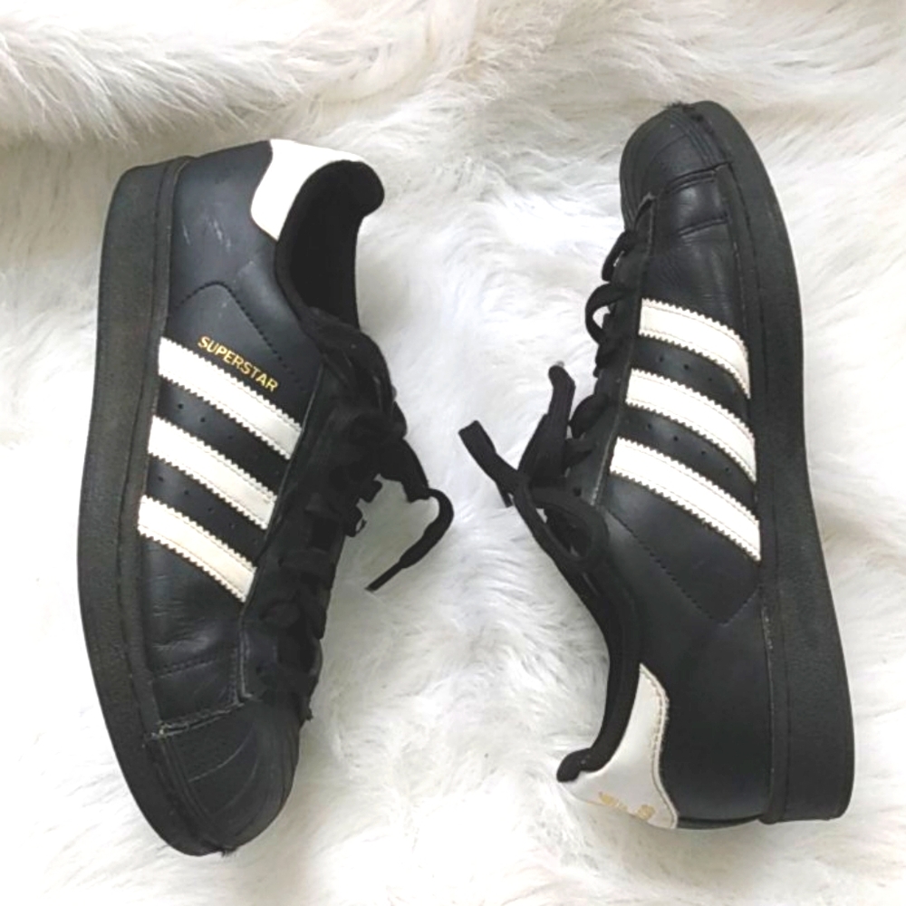 Adidas Superstar black and white shell toe sneaker
